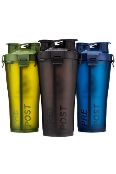 Dual protein shaker outlet